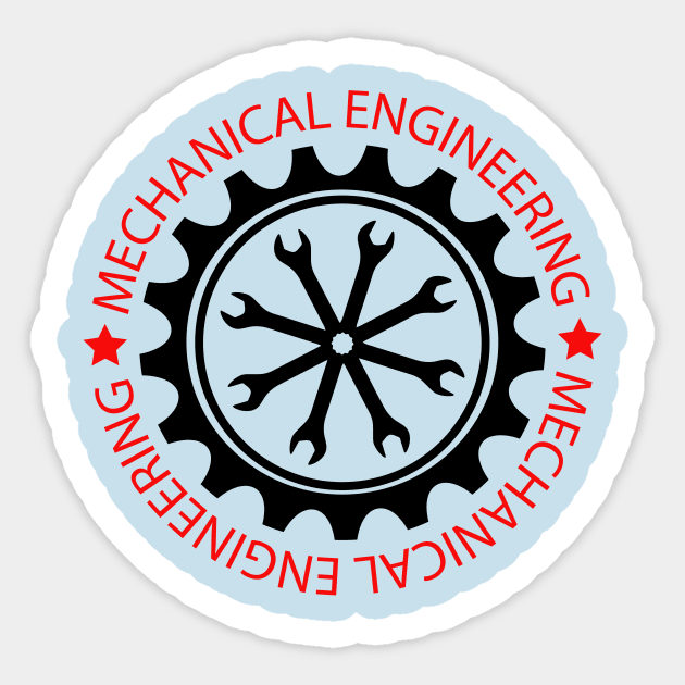 mechanical engineering mechanics engineer Sticker by PrisDesign99